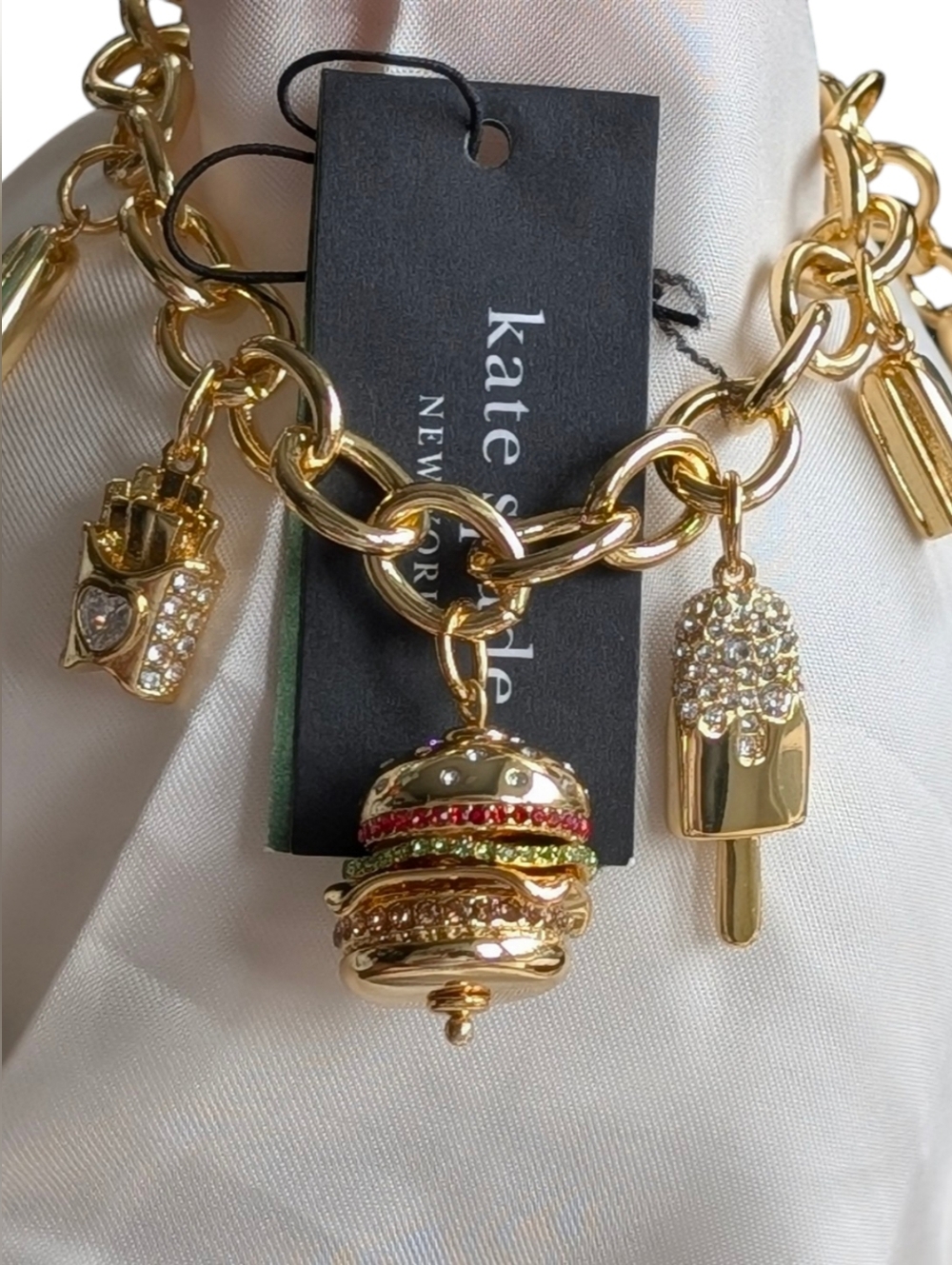 New NWT Kate Spade ♠️ Fast Food Charm Bracelet